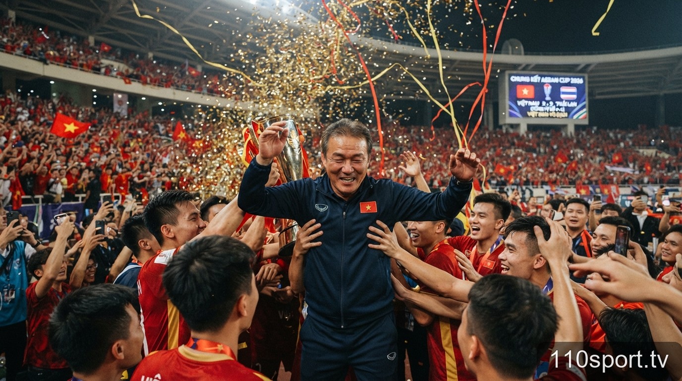 Việt Nam vô địch ASEAN Cup 2026: HLV Kim Sang-sik và ‘phép màu’ từ khán đài Mỹ Đình