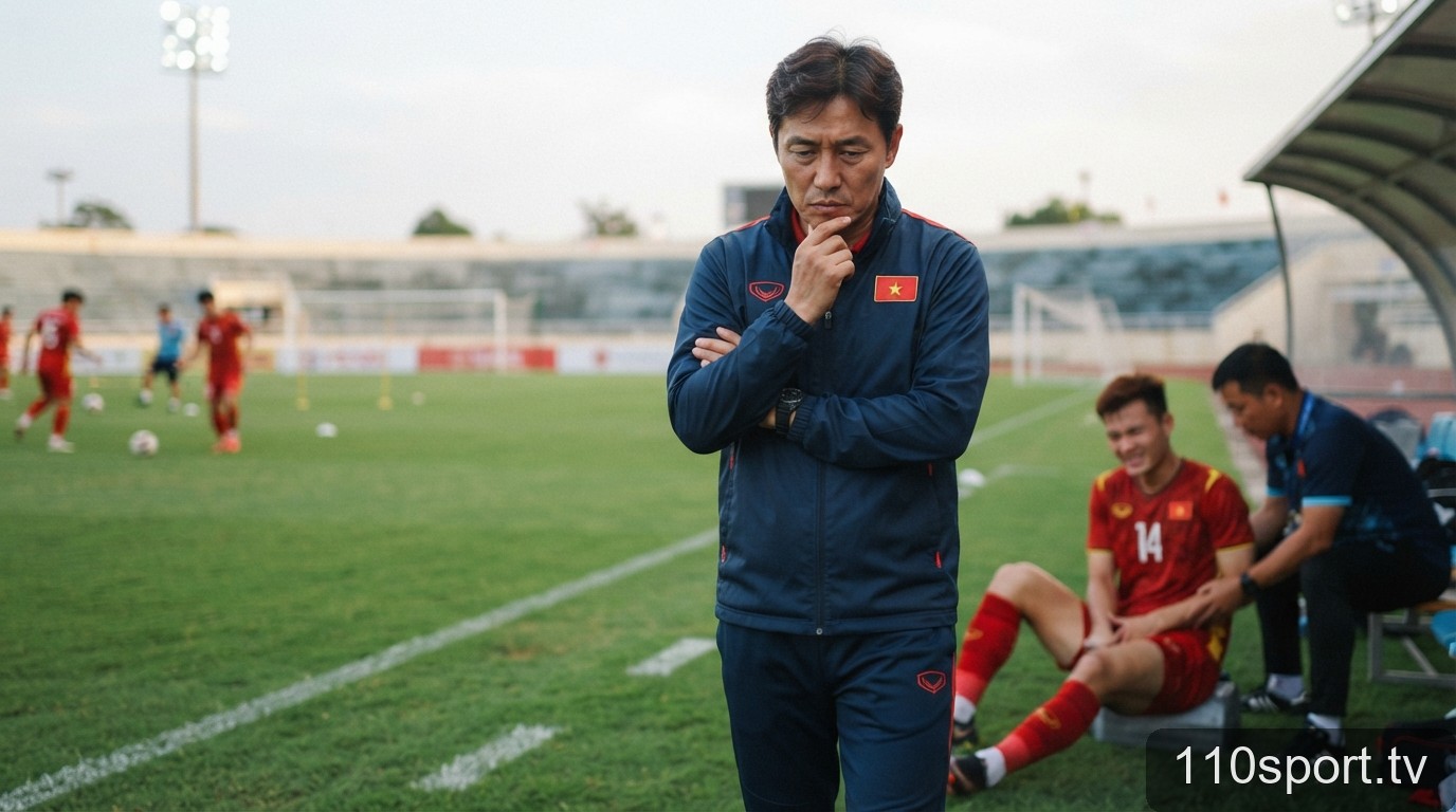 Hoàng Đức chấn thương trước thềm FIFA ASEAN Cup 2026: HLV Kim Sang-sik đối mặt bài toán khó